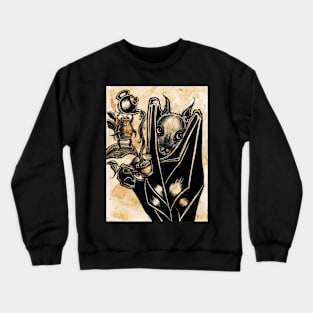 Bat with Tea Crewneck Sweatshirt